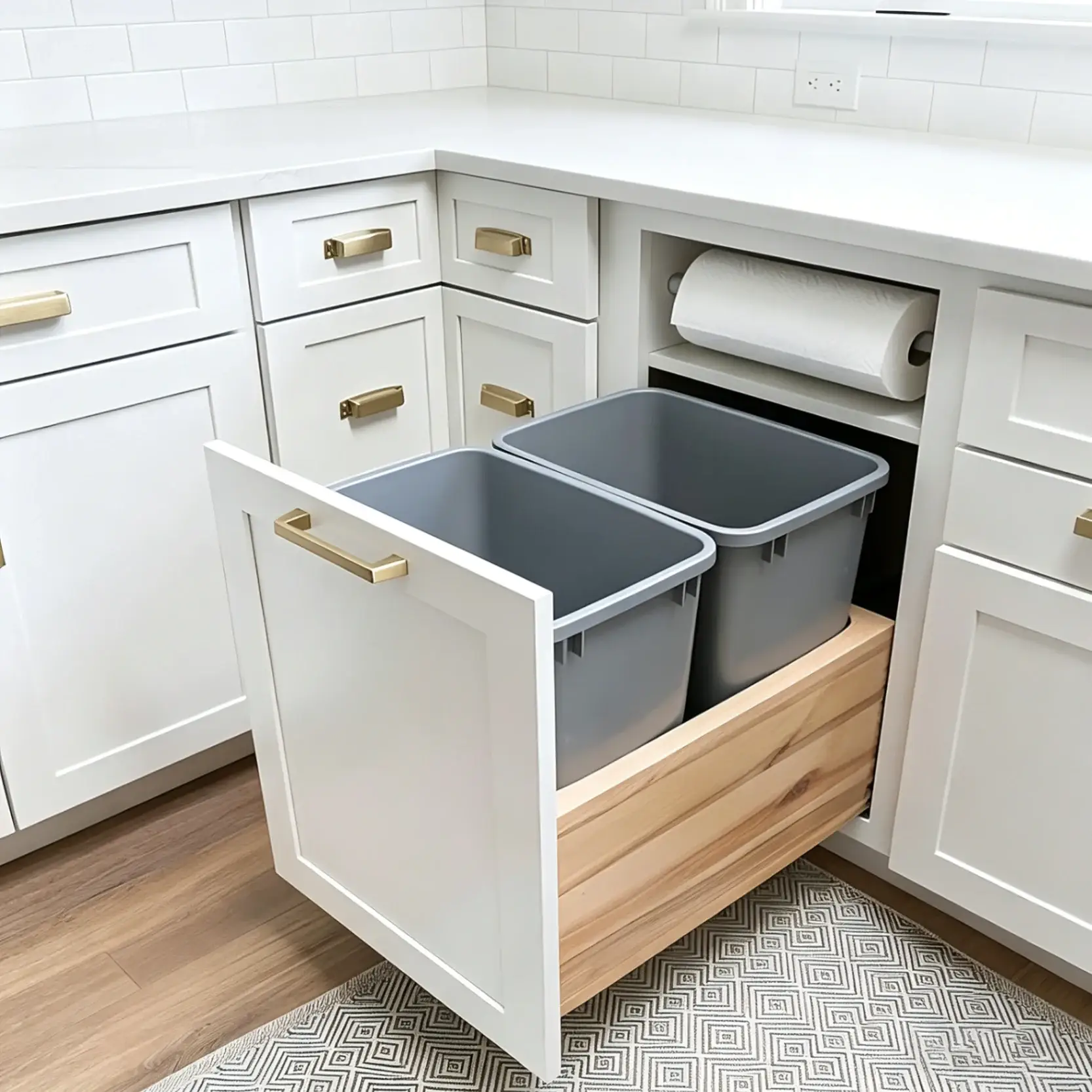 Base Pull-out Waste Basket