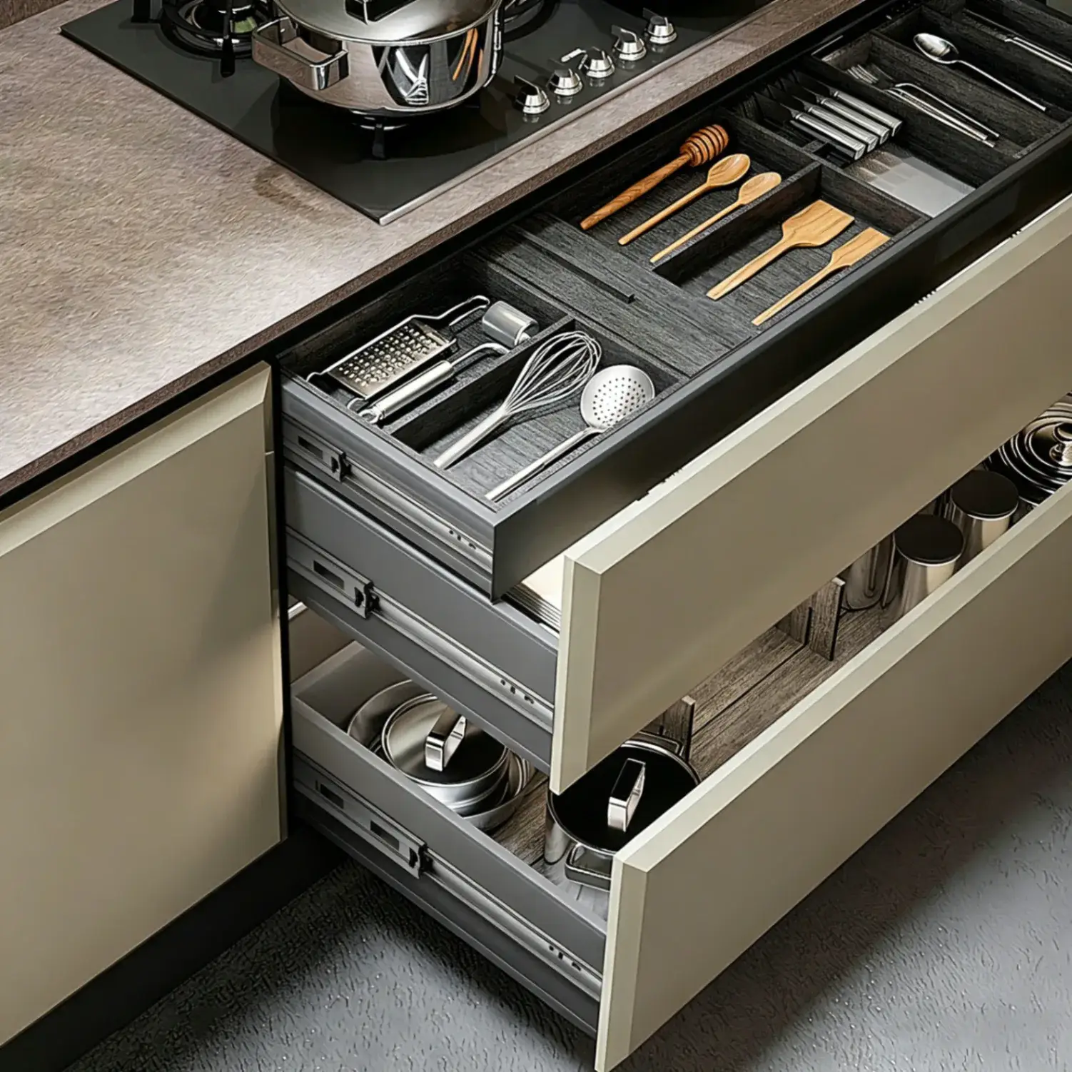 Tiered Cutlery Tray / Double Cutlery Drawer