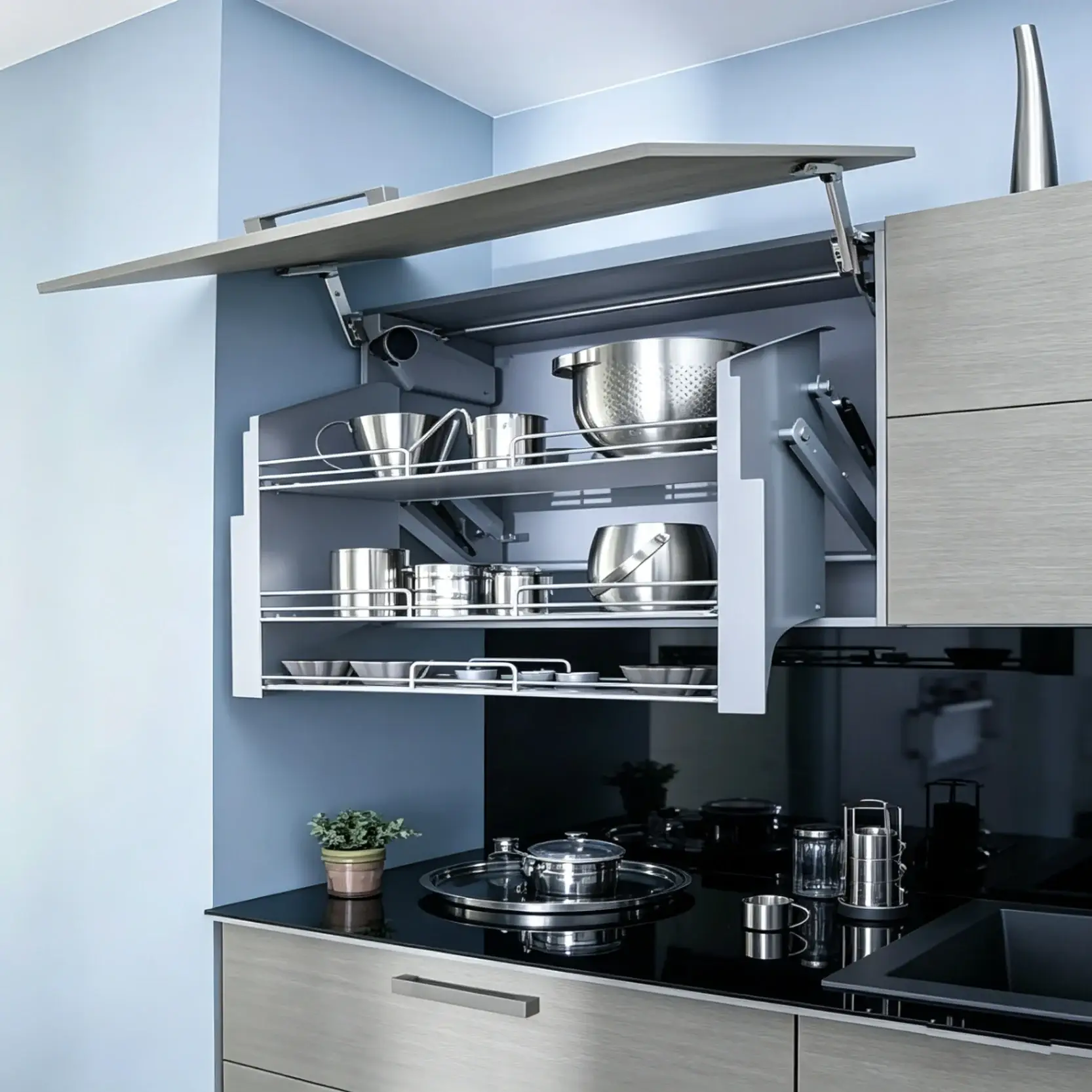 Wall Pull-down Shelf