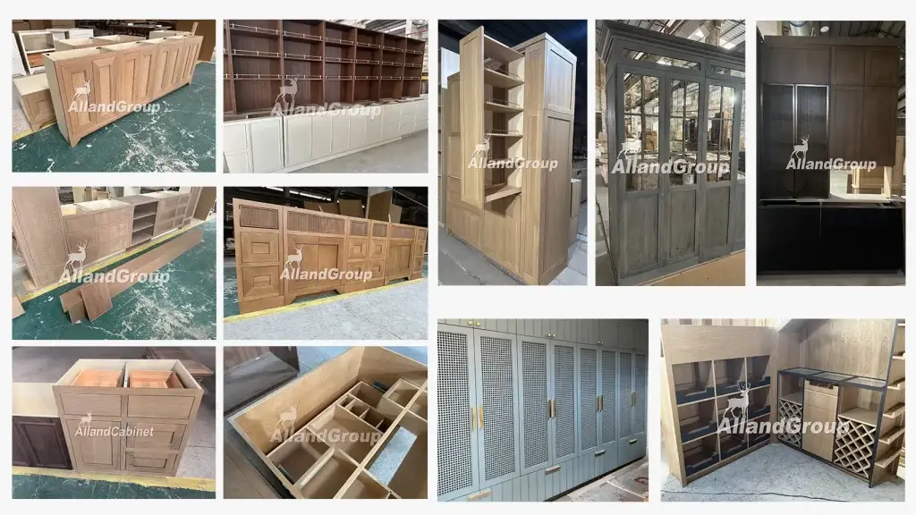 ALLAND factory custom inset and traditional kitchen cabinet doors executing complex American architectural millwork styles