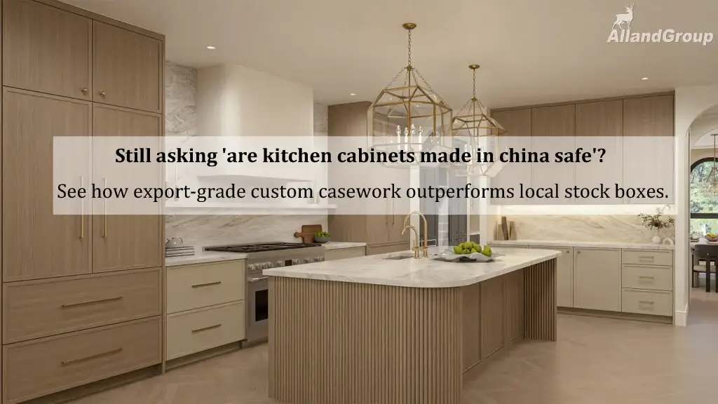 Luxury custom kitchen cabinetry by AllandGroup addressing are kitchen cabinets made in china safe with architectural millwork and continuous woodgrain matching